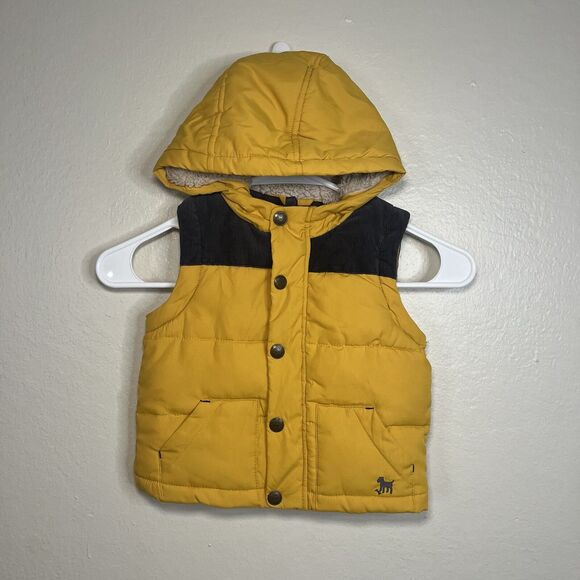 Baby Boden Convertible Puffer Jacket Puffer Vest Winter Snow Coat Infant 6-12m - Picture 2 of 9